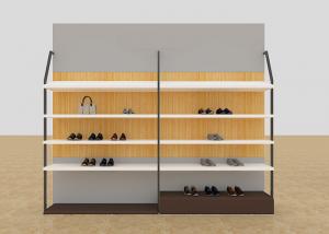  Leisure Shoe Store Display Shelves / Footwear Display Stands With KD Version Manufactures