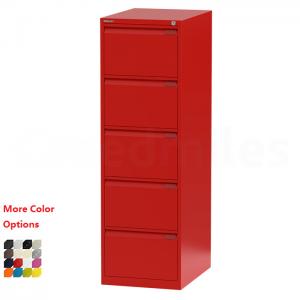  Red Lockable Metal Filing Cabinet Four Drawer Lateral File Cabinets For Office Use  Manufactures