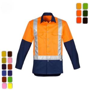  OEM Reflective Safety Shirts High Visibility Safety Polo Shirt With Pockets Manufactures