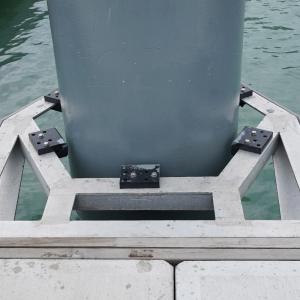  Painting Finish Piles Floating Dock Marine Grade Aluminum Alloy 6061 Pile Cap Stainless Steel Pile Guide Manufactures