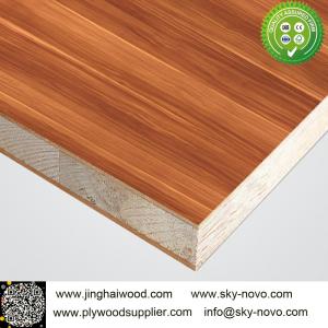 China Wood grain melamine Blockboard on sale