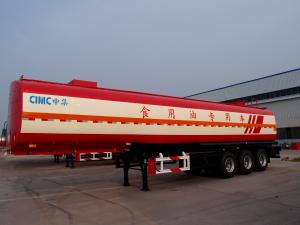 China CIMC crude oil palm oil  edible oil tank semi trailer for sale on sale