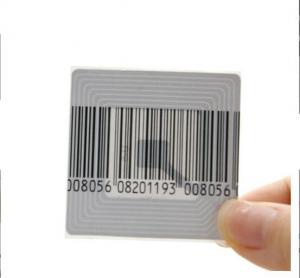  Security retail store security alarm system rf eas soft label 40*40mm square barcode sticker Manufactures