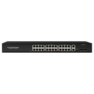  28 Port Commercial Hybrid POE Switch Unmanaged 4x100/1000M Uplink 450W Budget Manufactures