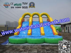  18OZ PVC  Fun Adult Inflatable Water Slides Rentals For Event And Party Manufactures