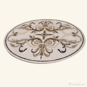 China Customized Marble Natural Stone Floor Medallions For Home / Hotel Decoration on sale