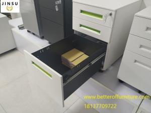  Movable 3-Drawer Vertical File Cabinet, Locking, Letter and Legal file white color H600XW390XD520mm Manufactures