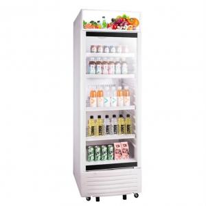  250L White Black Commercial Glass Swing Single Door Upright Showcase Cooler Manufactures