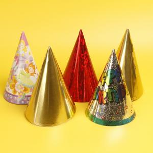 China Cone Birthday Party Hat Kraft Paper For Children Any Festival Recyclable on sale