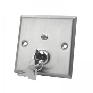 Anti - Vandal  Momentary Key Switch With Led Indicator Strong Stainless Steel Plate