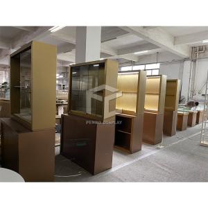 China Tempered Glass 10mm Thick Jewelry Shop Furniture Glass Jewelry Display Case With Lock ODM on sale
