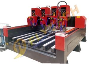  Heavy duty tombstone engraving machine with four head cnc router for stone factory price Manufactures
