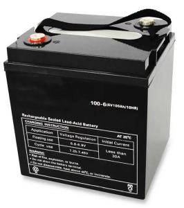 China M8 Gel Lead Acid Batteries 6v 100ah Deep Cycle Battery For Wheel Chair / Golf Cart on sale