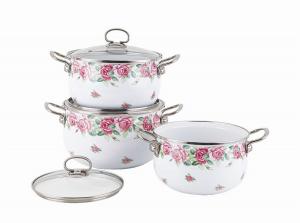 China Enamelled cookware set on sale