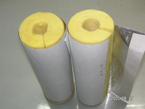  Glass Wool Aluminum Foil Faced Pipe Insulation Thermal Conductivity 80 kg/m3 Manufactures