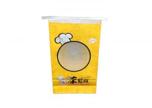 China Recyclable Bakery Packaging Bags , Tin Tie Bags With Window Offset Printing on sale