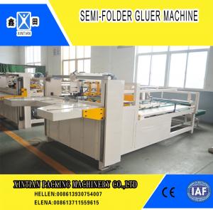 Semi Automatic Paper Folding Machine / Gluing Machine With 260mm Min Feeding Size