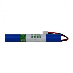 China 7.4V 2.6Ah NMC Lithium Ion Li NiCoMh Battery Pack for Flashlights INR18650 Battery Size on sale