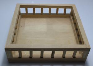  Custom Wood Serving Tray With Handle , Pine Wood Personalized Wooden Beer Tray Manufactures