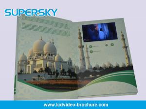 4.3 inch / 5 Inch TFT LCD Video Brochure , Folded LCD Greeting Card Manufactures