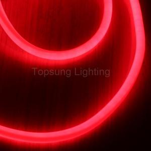 360 led round rope light 120v neon light 25mm pvc hose flex neon replacement red color Manufactures